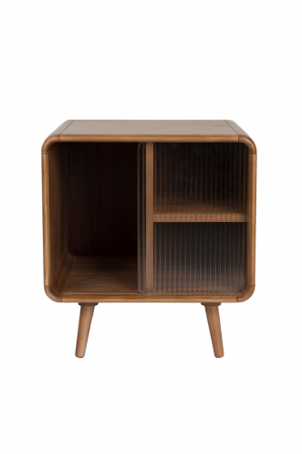 Rise Side Table Walnut Front