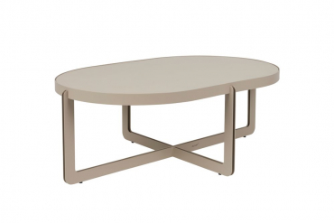 Centre Coffee Table Round Beige Front