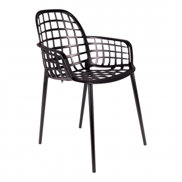 Albert Kuip Garden Armchair Black 1