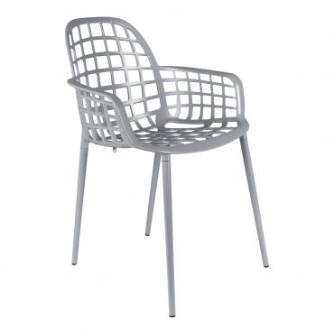 Albert Kuip Garden Armchair Light grey 1