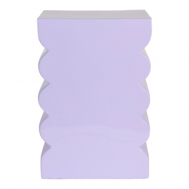 Curves Stool Shiny Lilac 1