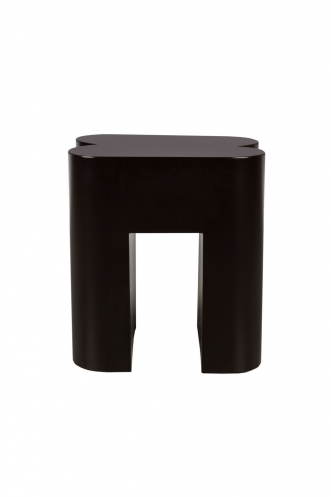 Shape Stool Dark Brown Front