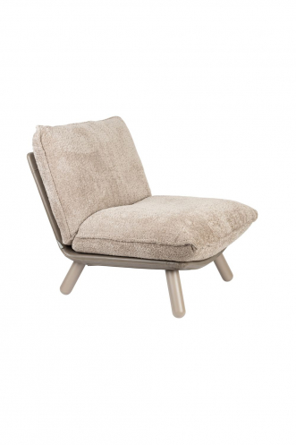 Lazy Sack Lounge Chair Soft Beige Front Side