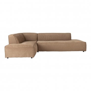 Fat Freddy Rib Sofa Left  Caramel 1