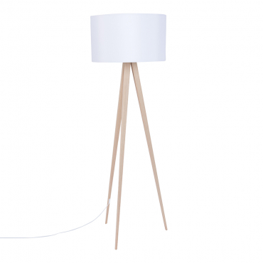 Tripod Floor Lamp Wood White 1