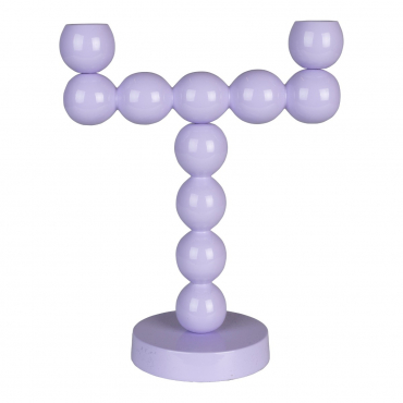 Candle holder Bubbles Two Shiny Lilac 1