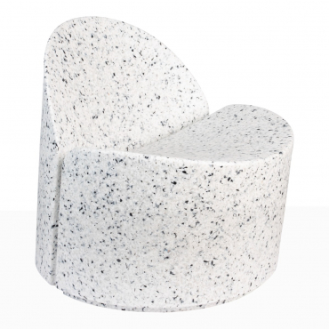Bloom Lounge Chair White-Terrazo 1