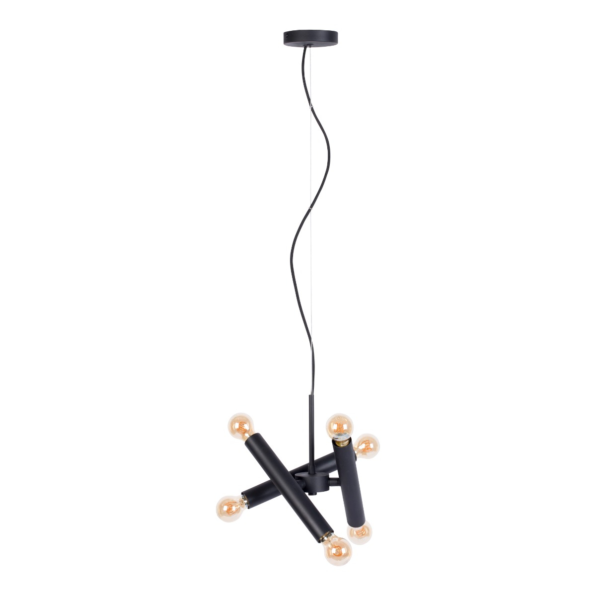 Suspension Cable Drop Blanc Zuiver Luminaire à Suspendre Plafonnier en Fil  de Fer et Papier Torsadé 45x45x51cm