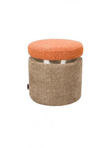 Sen Stool Brown Orange Front