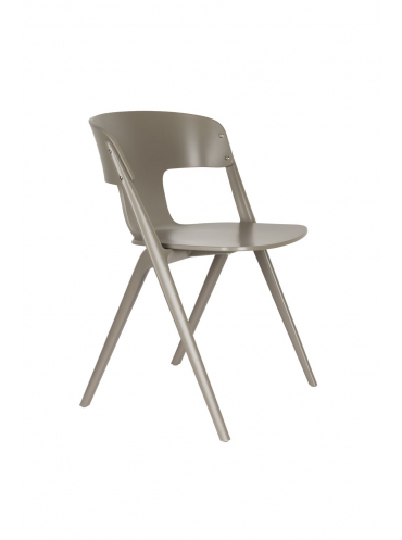 Horizon Outdoor Chair Brown Rice Front Side