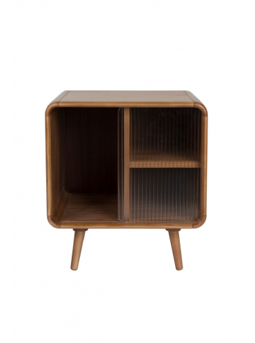 Rise Side Table Walnut Front