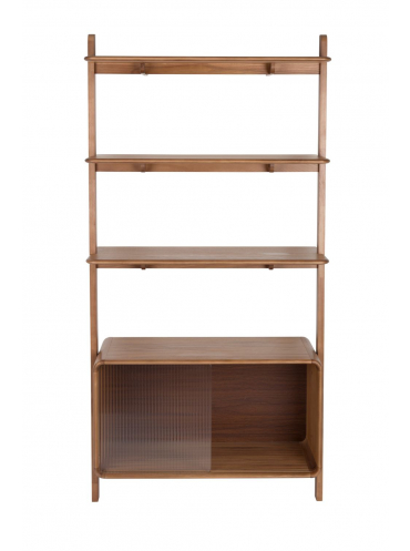 Rise Shelf Walnut Front