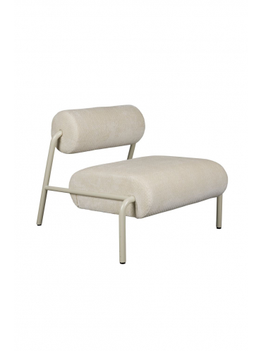 Lekima Lounge Chair Off-White Front Side