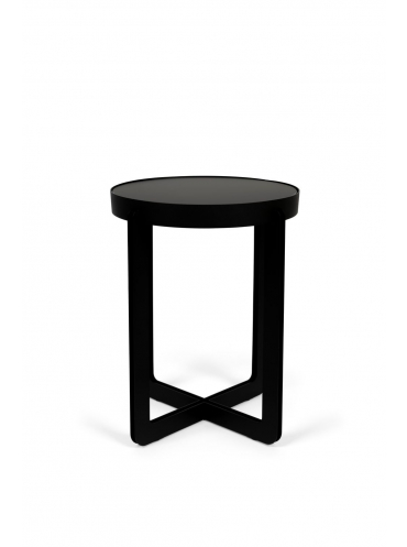 Centre Side Table Black Front