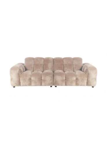 Sofa Hackman 3-Seater Velours Beige Front