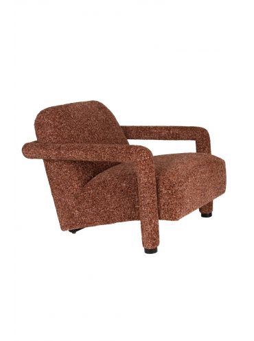 Lounge Chair Kent Bordeaux Red Front Side