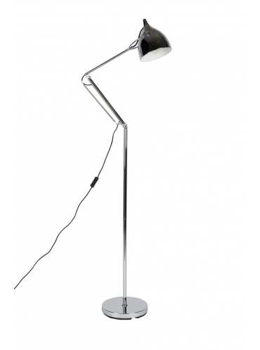Floor Lamp Reader Chrome Front