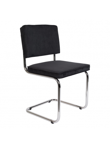 Ridge Rib Chair Black 1