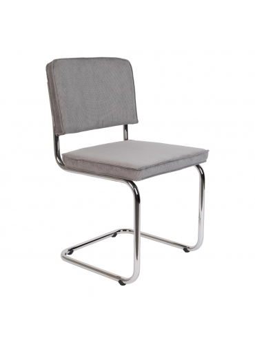 Ridge Rib Chair Light Grey 1