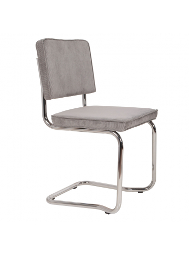 Ridge Kink Rib Chair Light Grey 1