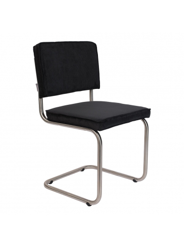 Ridge Brushed Rib Chair Black 1