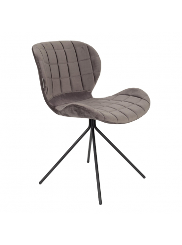 OMG Chair Velvet Grey 1