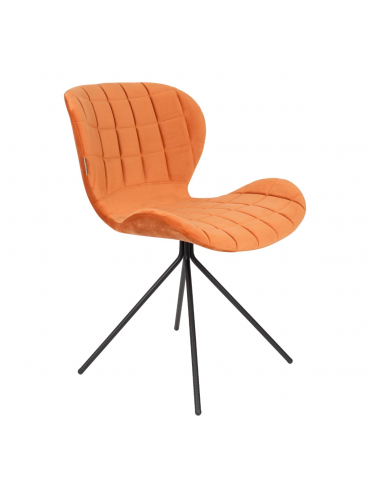 OMG Chair Velvet Orange 2