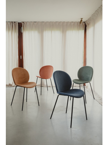 Bonnet Chair Grey/Blue 12
