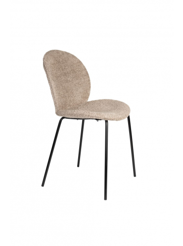 Bonnet Chair Beige Front Side