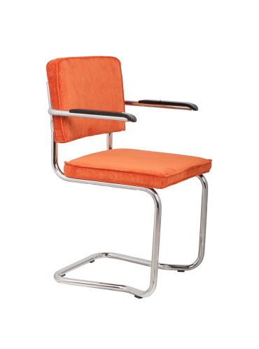 Ridge Kink Rib Armchair Orange 1