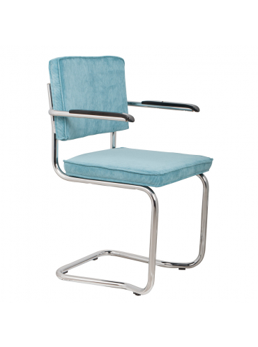 Ridge Kink Rib Armchair Blue 1