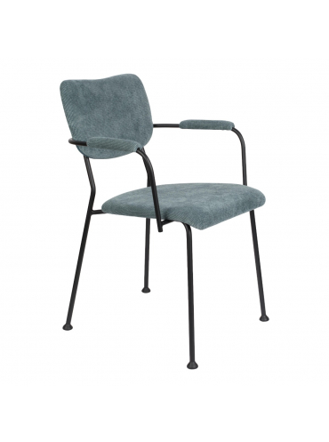 Benson Armchair Grey/Blue 1