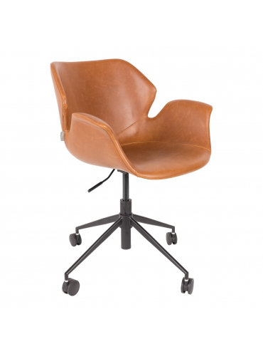 Nikki Office Chair All Brown 1