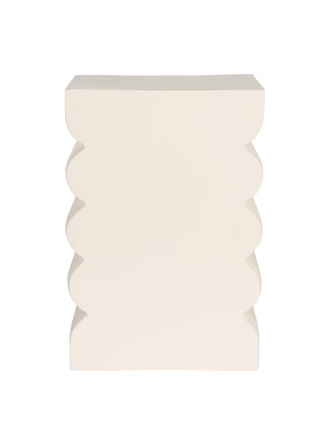 Curves Stool Shiny Beige 1