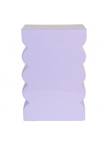 Curves Stool Shiny Lilac 1