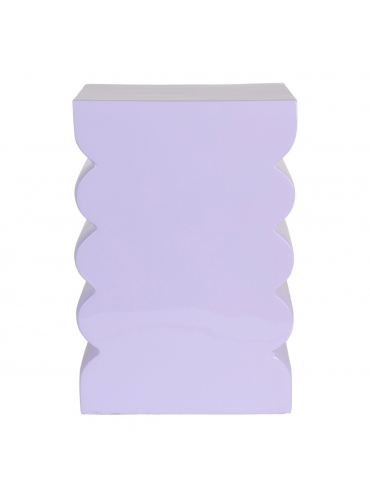 Curves Stool Shiny Lilac 1