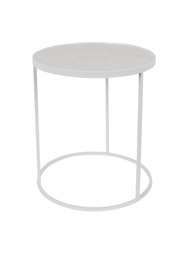 Glazed Side Table White 1