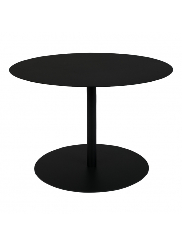 Snow Side Table Round M Black 1