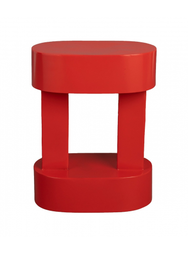 Magenta Side Table Red 1
