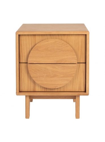 Groove Side Table / Bedstand Natural Oak 3