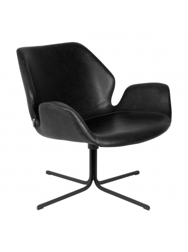 Nikki Lounge Chair All Black 1