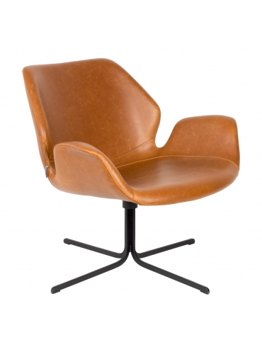 Nikki Lounge Chair All Brown 1