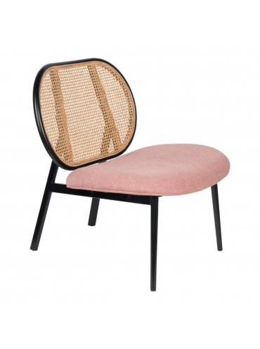 Spike Lounge Chair Natural/Pink 1