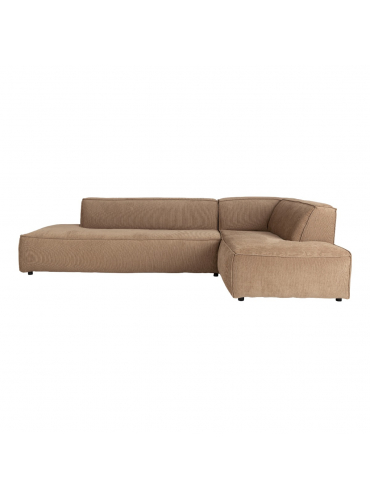 Fat Freddy Rib Sofa Right Caramel 1