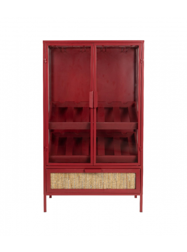 Mori Wine Cabinet Red 1