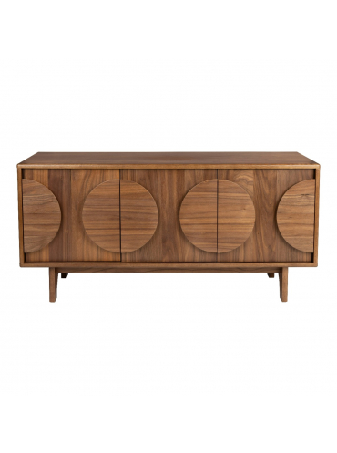 Groove Sideboard 3 Doors Walnut 1