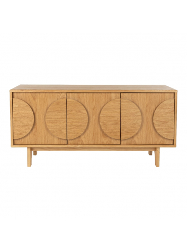 Groove Sideboard 3 Doors Natural Oak 1