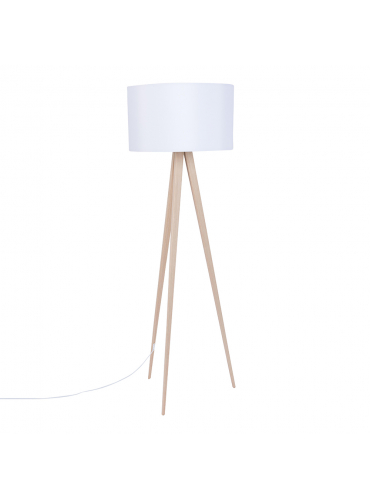 Tripod Floor Lamp Wood White 1
