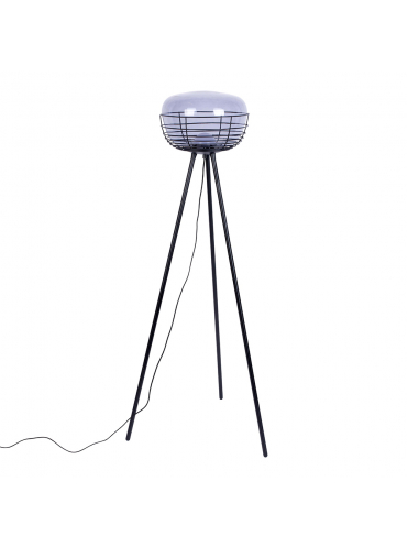 Smokey Floor Lamp Black  2