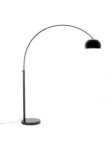 Metal Bow Floor Lamp Black 1